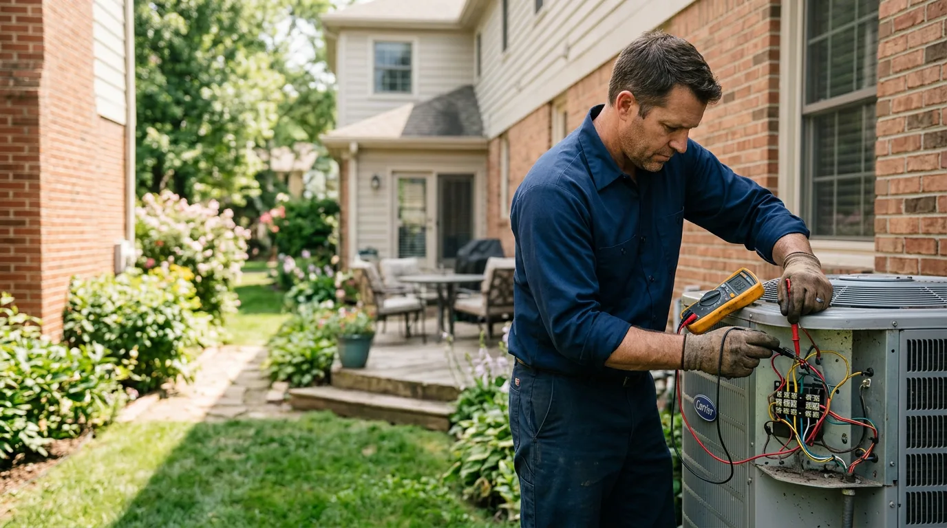 HVAC technician working near Langley, KY
